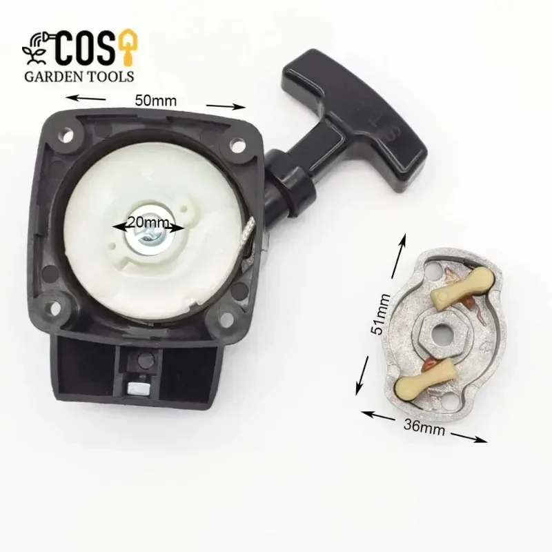 Avviamento tagliasiepi adatto per CG260 F26CC 1E34F Decespugliatore Erba Facile avviamento con una puleggia di ricambio per Mitsubish