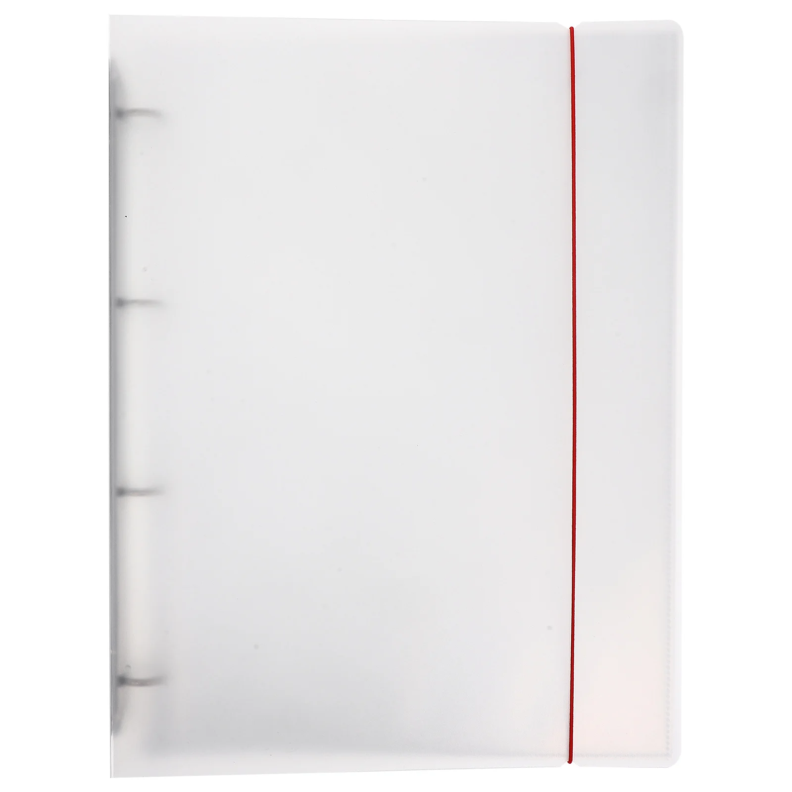 Binder A4 Transparan Bahan PP 4 Lubang O Ring Pengatur File Musik Tempat Dokumen Map File