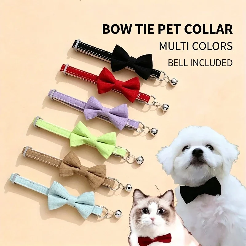 Soft Arco Shaped Bell Cat Collar Adjustable Safety Kitten Collar Lightweight Neck Accessory for Small Cats Indoor Outdoor Use