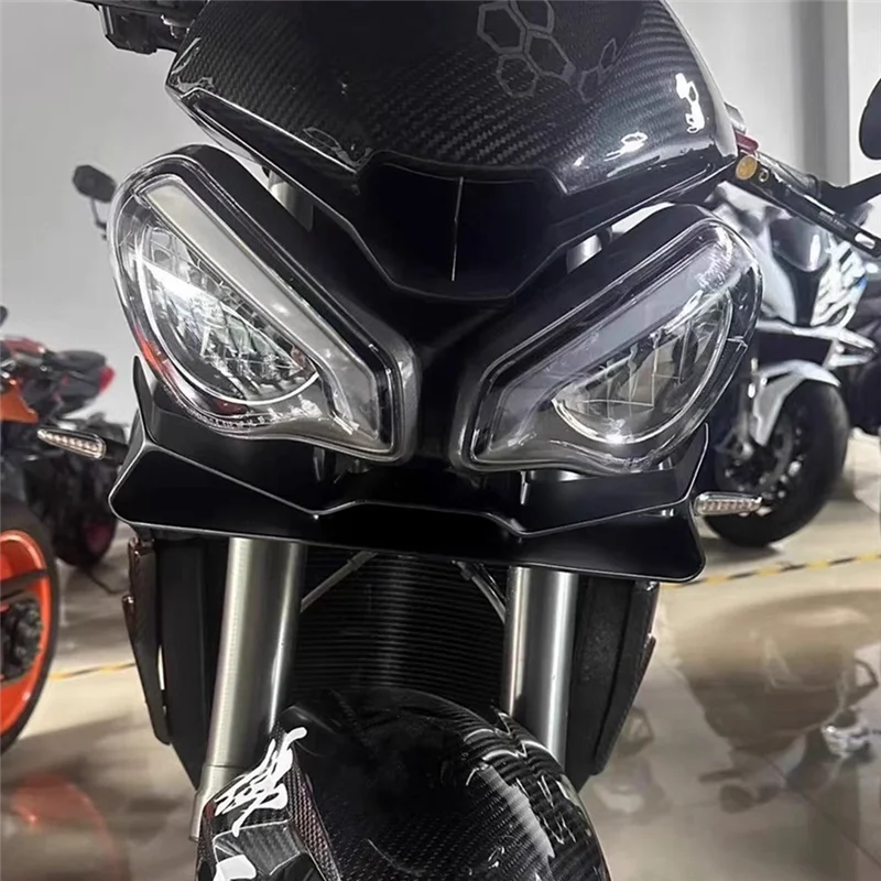 

A33K-For Street Triple 765 RS Motorcycle Front Lip Fixed Wing Fairing Spoilers Kit For Street Triple 765 RS