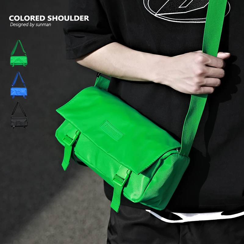 

Messenger bag men's fashion brand Korean tooling shoulder bag casual work bag diagonal backpack messenger bag