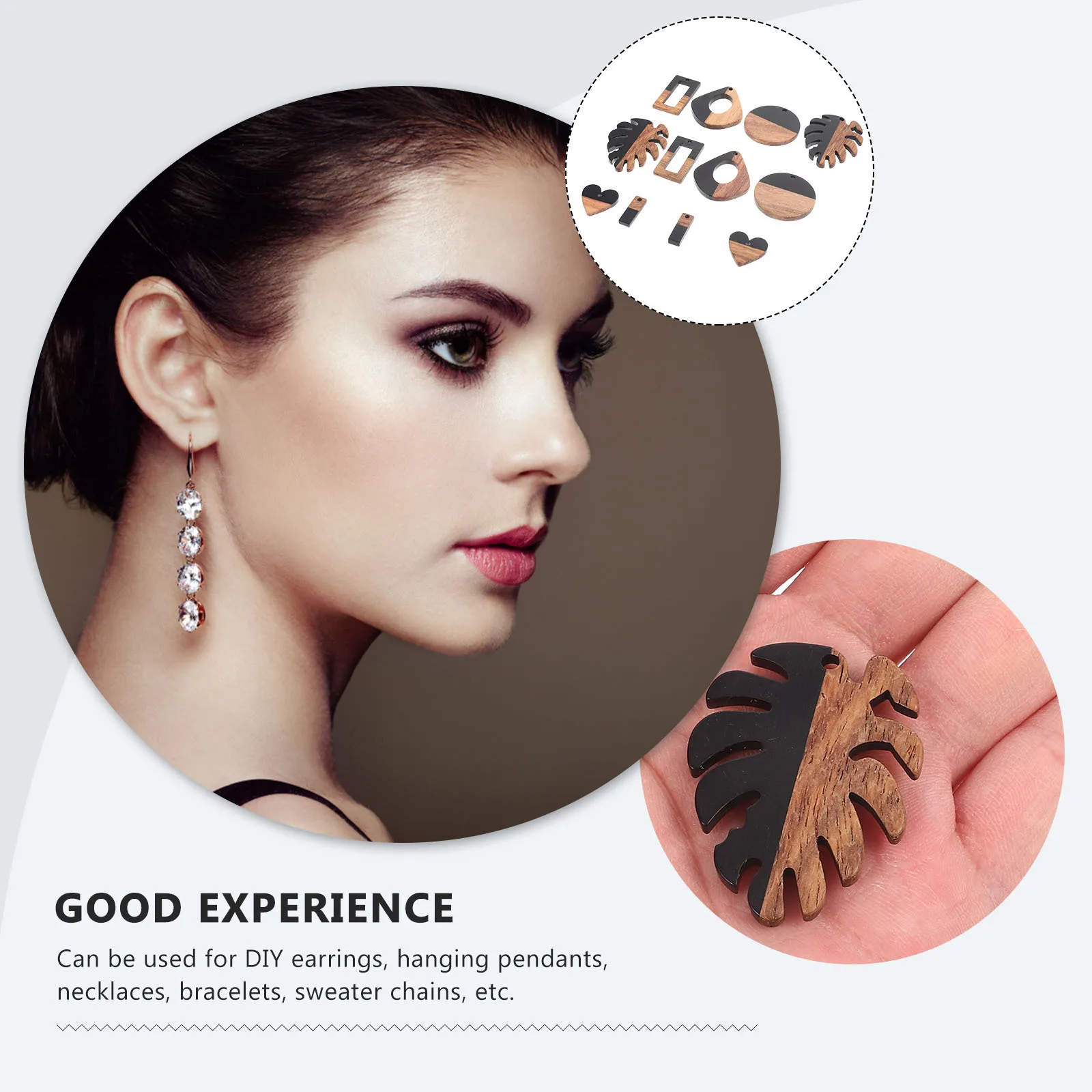 12Pcs Resin Pendant Charms DIY Jewelry Making Supplies Necklace Earring Bracelet Decorative Findings Craft Accessories