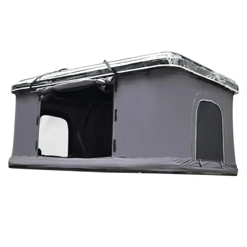 

Factory Hot Selling Outdoor Travel 4x4 Canvas Hard Shell Foldable Removable Retractable Sleeping 3 Persons Camping Car Rooftop