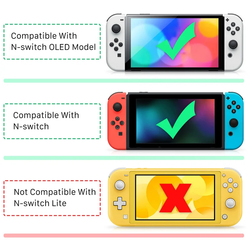 ZUIDID-Switch Game Console Stand, Suporte NS OLED, Suporte Vertical Flip Grip, Acessório do Jogo, Alta Qualidade