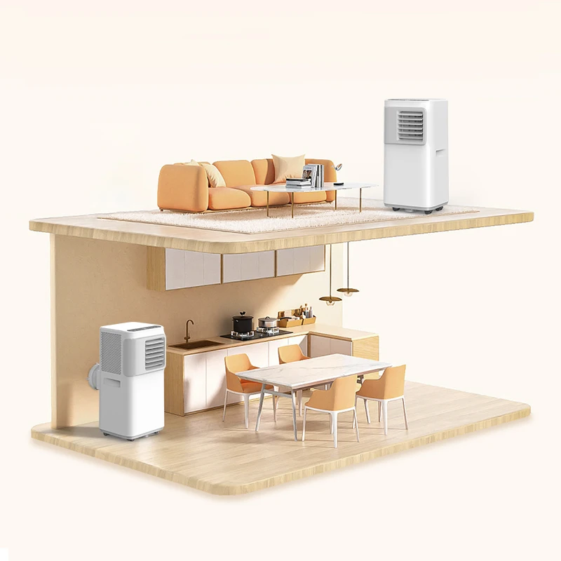 مكيف هواء متنقل لتدفئة التبريد بقدرة 8000 وحدة حرارية بريطانية، مكيف هواء لغرفة الفندق للمنزل #3