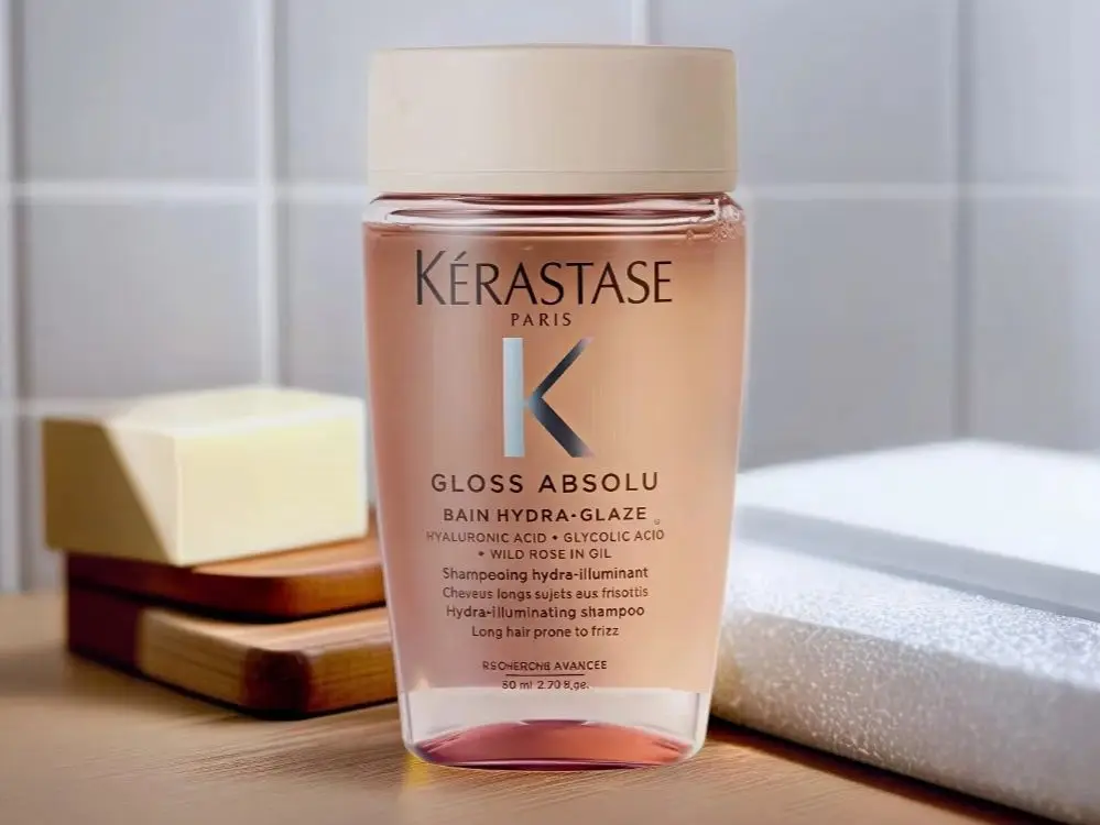 Kerastase Gloss Absolu Champú hidrailuminado 80 ml / 2,71 oz, Champú original para mujeres/hombres, Tratamiento para el cuidado del cabello