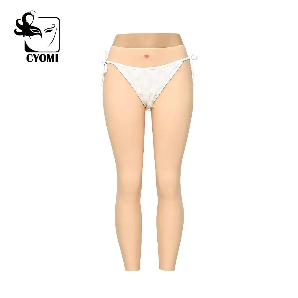 

CYOMI New style Silicone Vagina pantys To the Ankle 9-point shemale pantys for Drag queen Transgender Toning fix type with tube