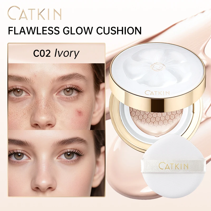 

CATKIN Makeup Hydrating Air Cushion Foundation,Effective Coverage and Natural Brightening Foundation,Long Lasting