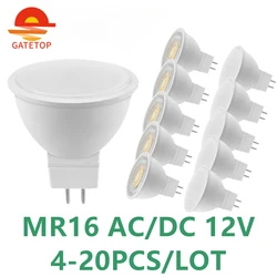 4-20PCS LED Spotlight Bulb GU5.3 AC/DC 12V MR16 Low Pressure 3W 5W 6W 7W Light 120 Degrees 38 Degrees Study Kitchen For Home