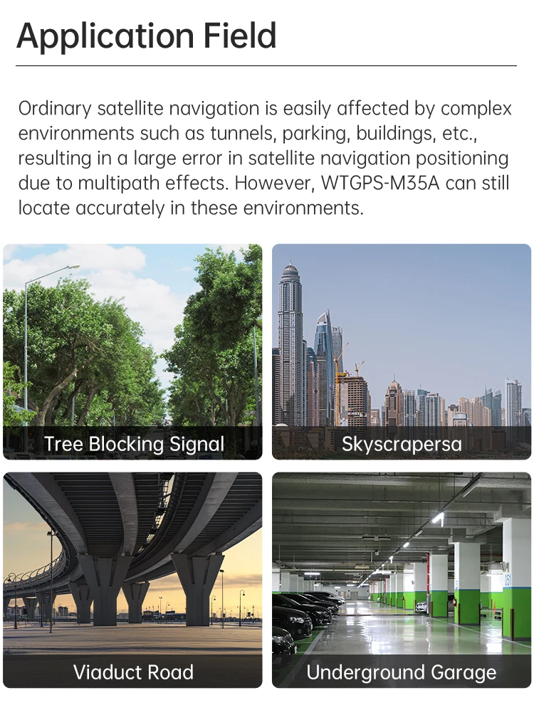 WitMotion WTGPS-35A Dual-Band GNSS Sub-meter INS Positioning Antenna Module, NMEA0183 GPS-IMU GPS/GNSS/BDS/GLONASS Receiver