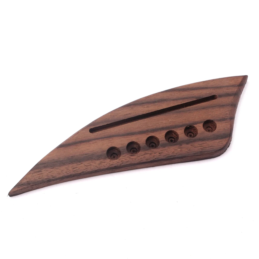 

6 Strings Guitar Bridge Trumpet Acoustic Parts Replacement Wooden Saddle