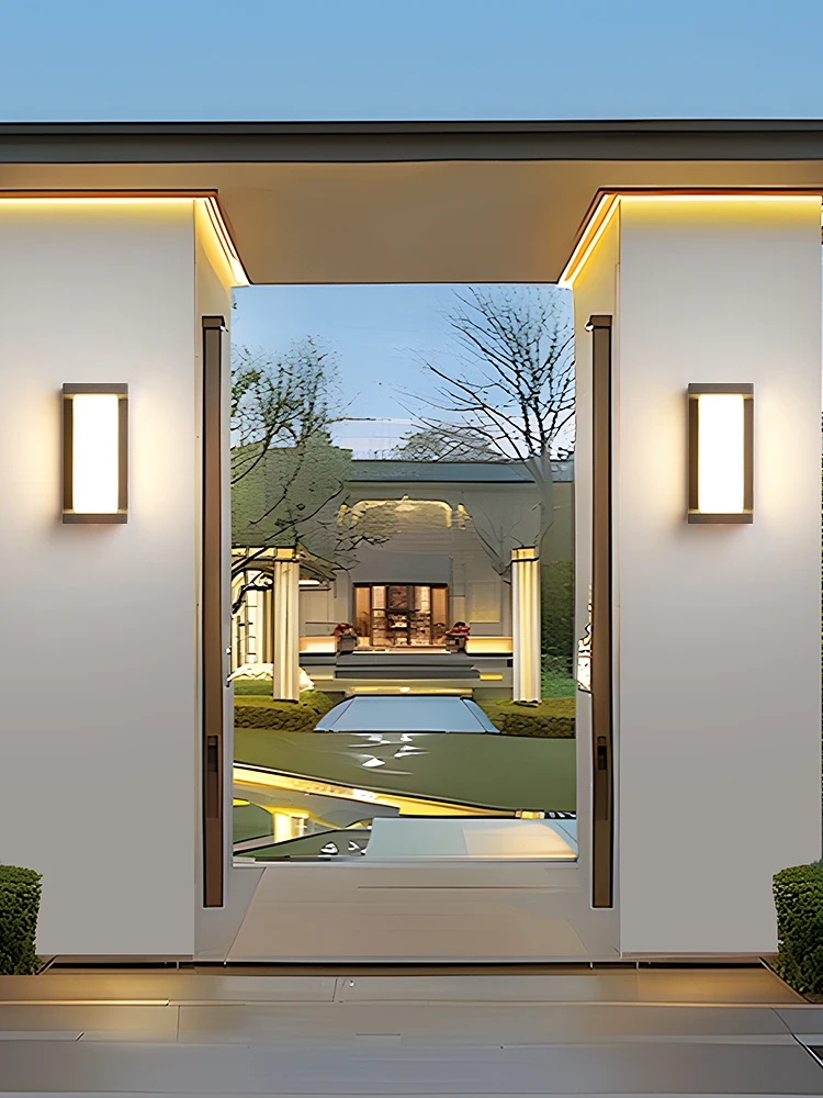 LED في الهواء الطلق الجدار الخفيفة الحديثة داخلي المنزل مقاوم للماء IP65 فناء ضوء الشرفة ضوء شرفة الجدار ضوء بارك ضوء الزخرفية