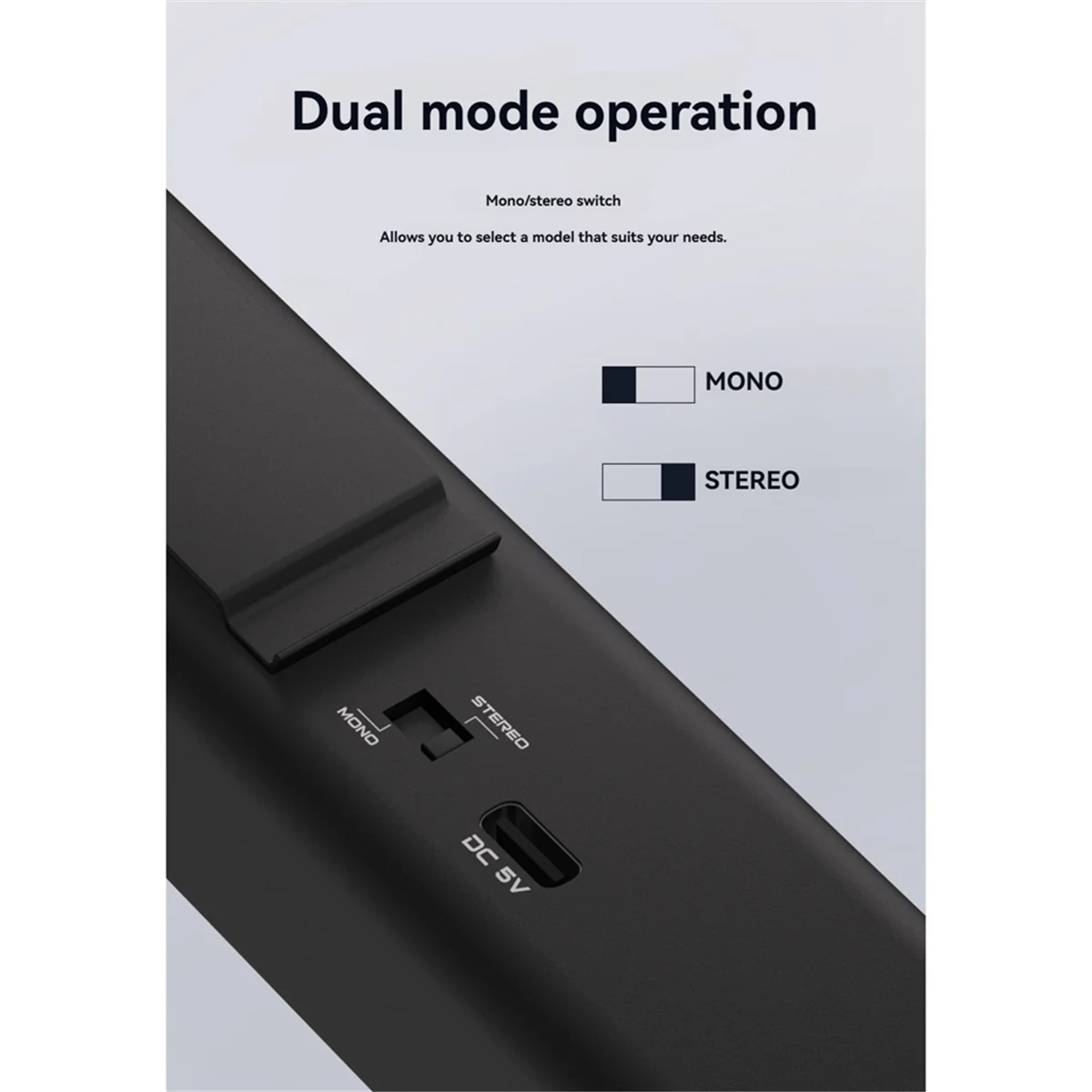 HowAA87 Portable in Ear Headphone Amplificador Headphone Monitor Amp with XLR and TRS Input 3.5mm Output with Stereo/Mono Switch