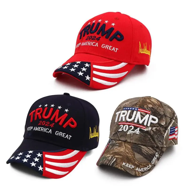 2024 Funny Baseball Hats GOP Republican Adjustable Baseball Caps Patriots President Hat Fashionable Sun Hats