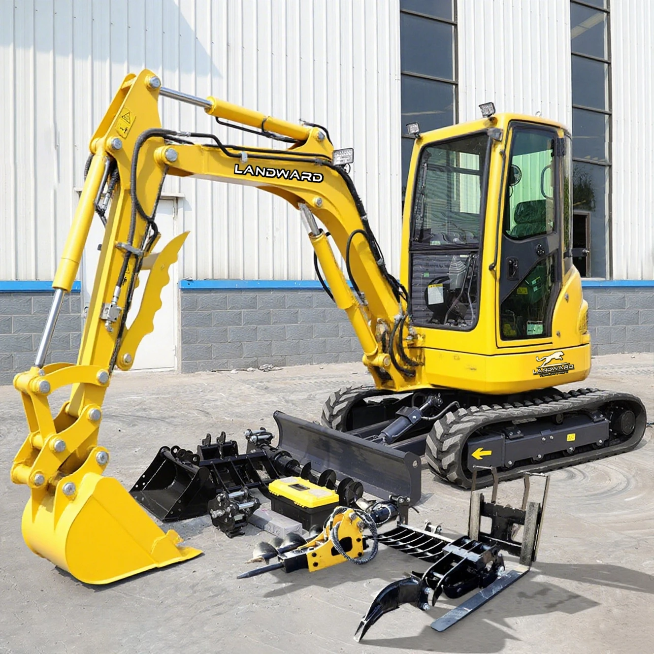 محرك كوبوتا 3.5 طن عالي الجودة حفار زاحف هيدروليكي صغير بالجملة متعدد الأغراض 3 طن حفارة صغيرة مشبك خشب مخصص