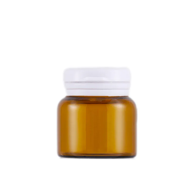 

10g 100pc Amber Glass Container With Sealed Cap Cream Jar Ointment Cream Jars Glass Pot Seal Cover Brown Pot 10ml