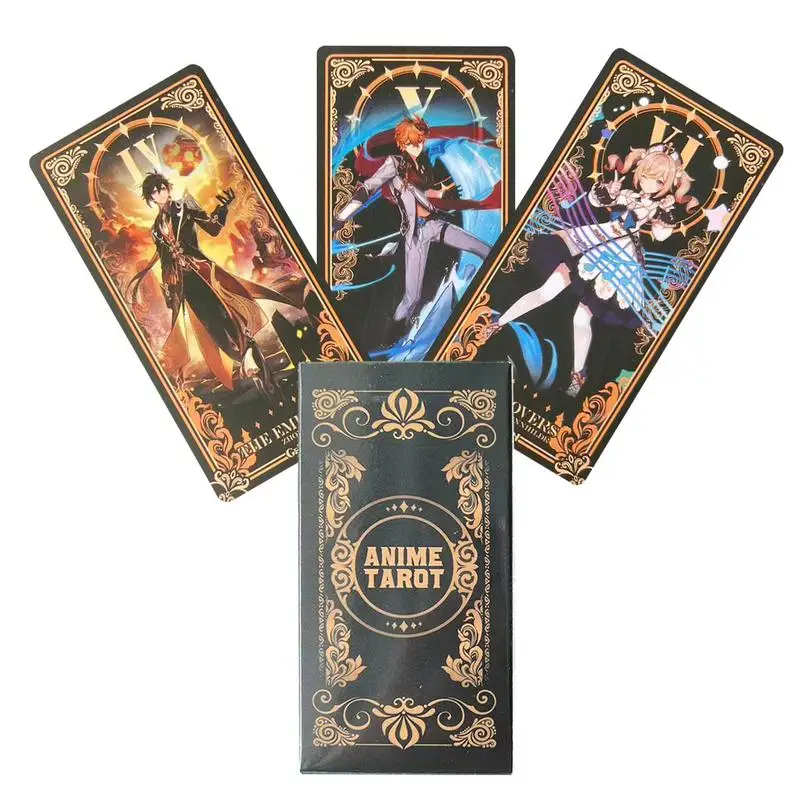 

Tarot Oracle Cards English Version Board Games Deck Witchcraft Fairy E-Guidebook Mysterious Divination Playing Cards 2024