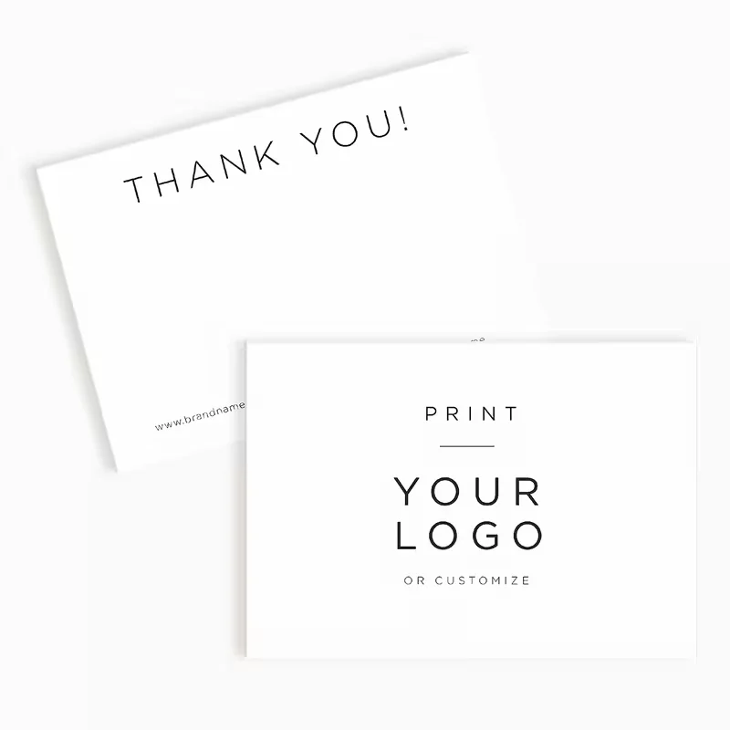 60-Piece Custom Large Business Card Set Personalized Thank You Card Invitation Card Corporate Logo Card Versatile Back-to-School