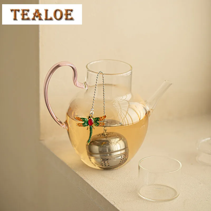 

600 мл чайник из боросиликатного стекла, прозрачный стеклянный зеленый чайник, бутик-горшок, чайник для приготовления чая, кафе, подарочное оборудование, ремесло