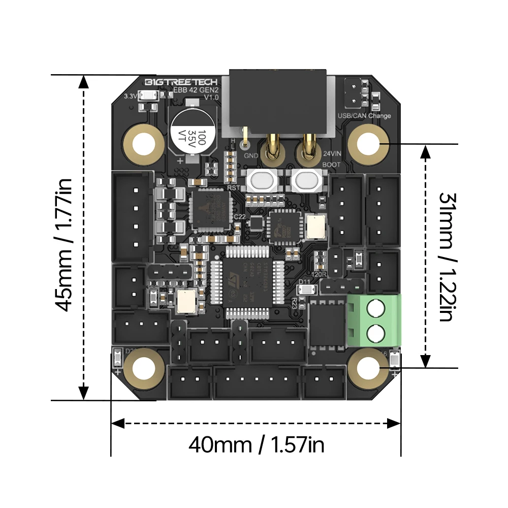 BIGTREETECH EBB36 EBB42 CAN V1.2 مجلس ل كليبر Hotend رئيس أداة Canbus Usb 42 مللي متر 36 مللي متر الطارد BLV أندر 3 أجزاء طابعة ثلاثية الأبعاد #3