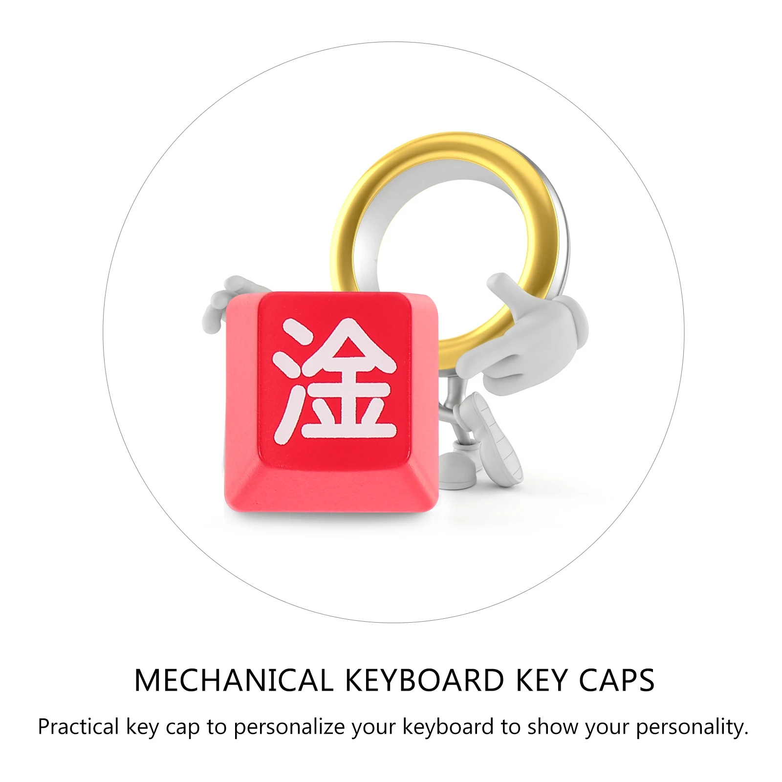 

Replacement Key Caps Esc Pattern Mechanical Keyboard See Through Durable For Gaming Keyboard Computer Key Caps Accessory