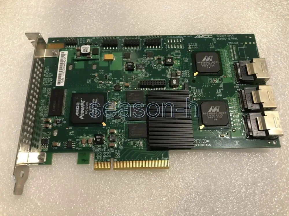 9650SE-12ML 12-Port PCI-E SATA II RAID Controller RAID 0,1,5,6,10,50,JBOD