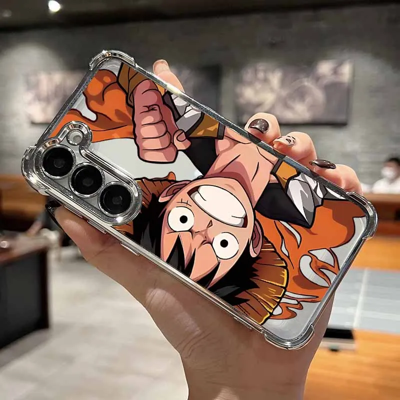 O-ONE P-PIECE-E Anime Handyhülle für Samsung S26 S25 Edge S24 S23 S22 S21 S20 FE Ultra Plus Lite, Galvanisierte Sturzsichere Schutzhülle – Detail 2