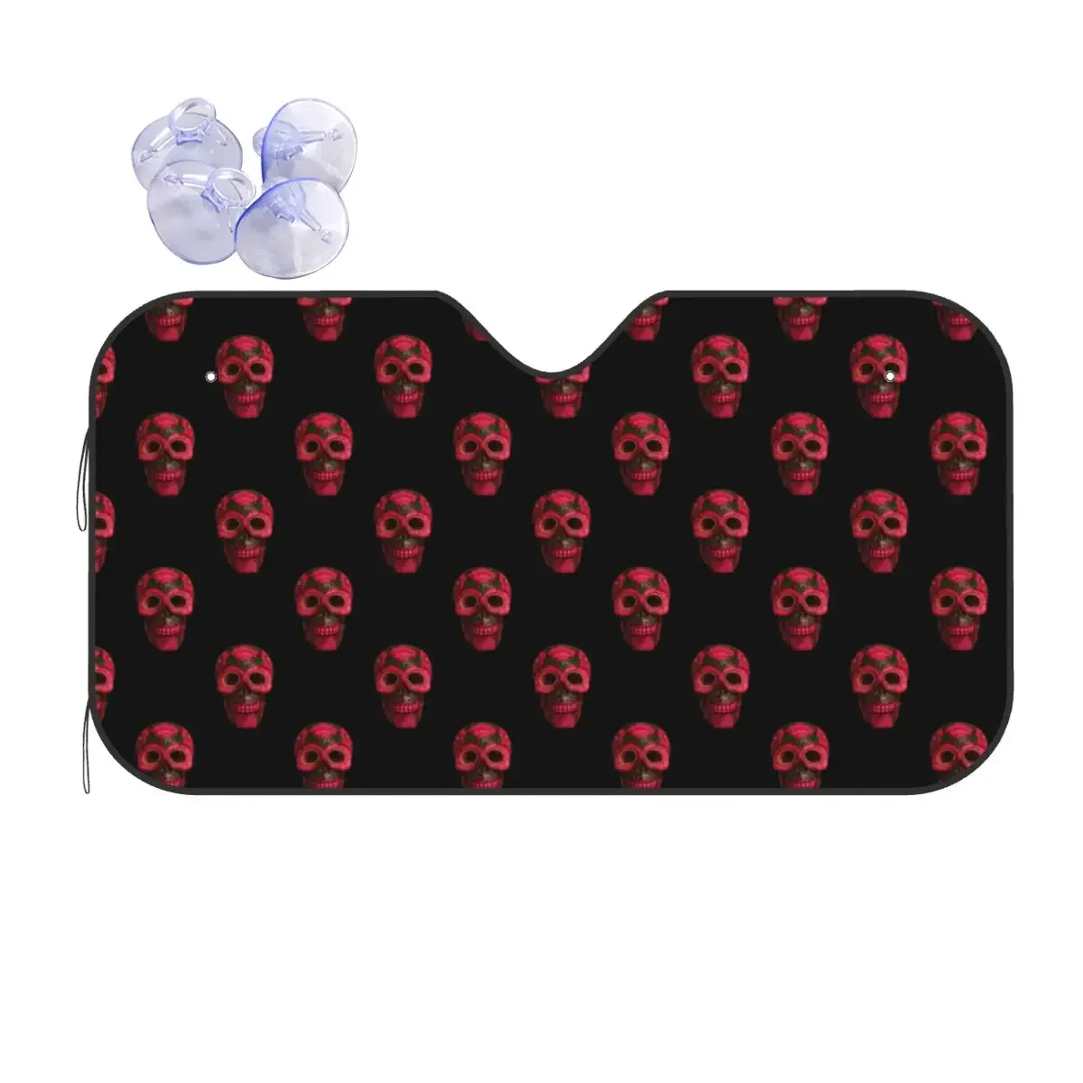 

Череп Sunsha, коллаж на лобовое стекло, забавный милый передний лобовое стекло автомобиля 70x130 см, чехол на лобовое стекло автомобиля, защита от ультрафиолета