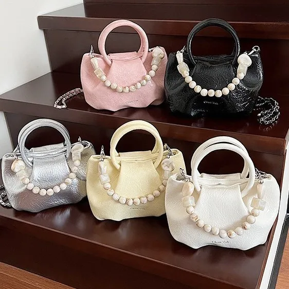 

Доступная роскошная женская сумка через плечо 2024, минималистичная сумка-тоут, прочная искусственная кожа для ежедневного использования, легкая, шикарная, пригородная