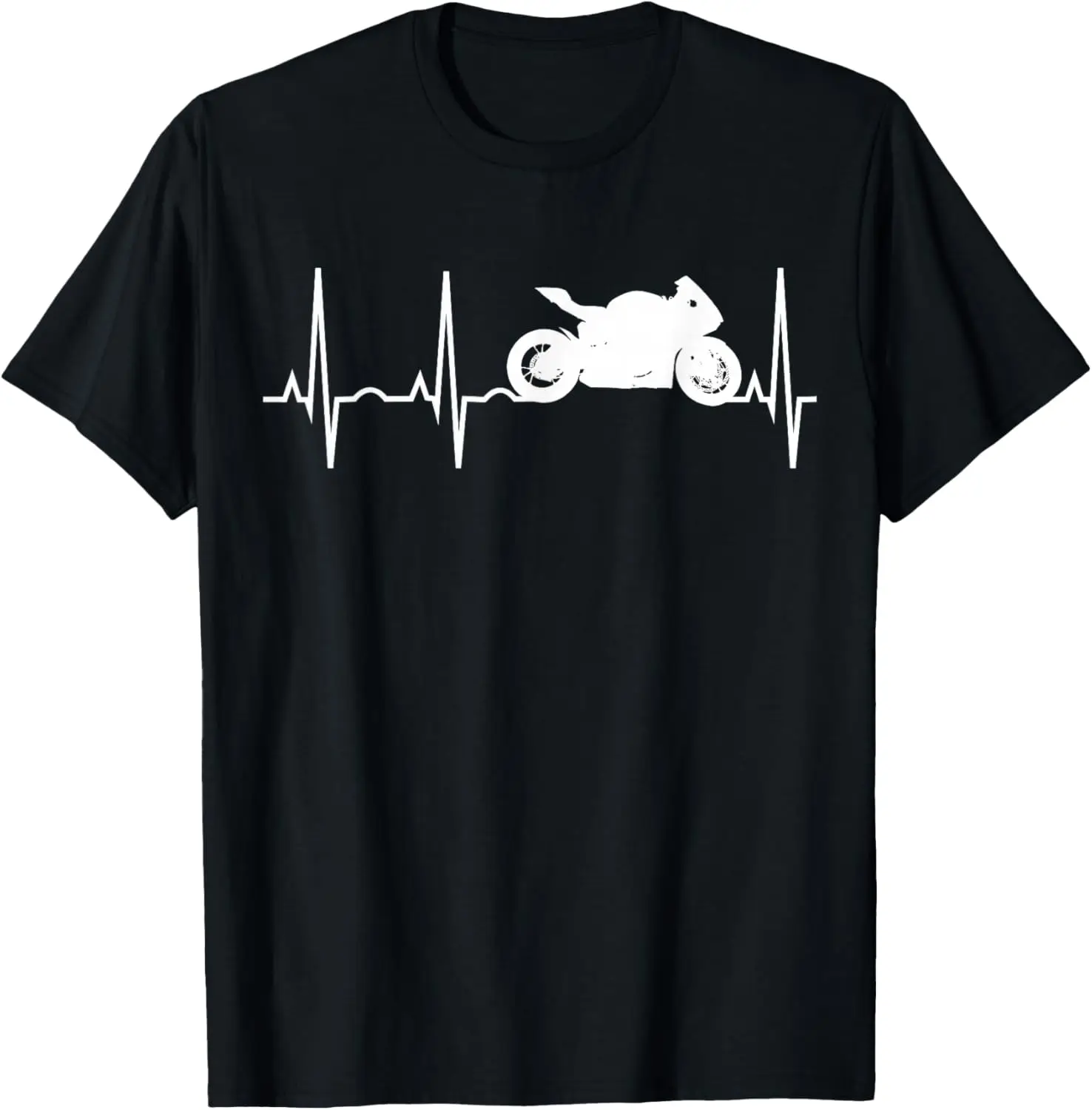 

Мотоциклетная футболка Heartbeat Lifeline, спортивная велосипедная футболка с рисунком, дышащая хлопковая футболка с короткими рукавами