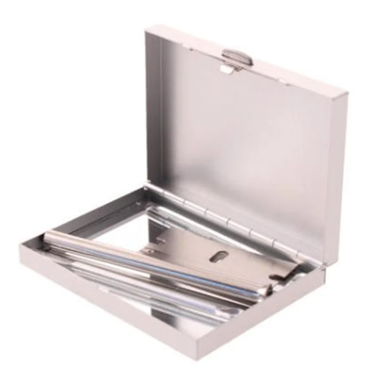 Metal Cigarette Case Holder Pocket Luxury 1/Set Metal Box for Men Slim Stainless Steel pipas para fumar With Cutting