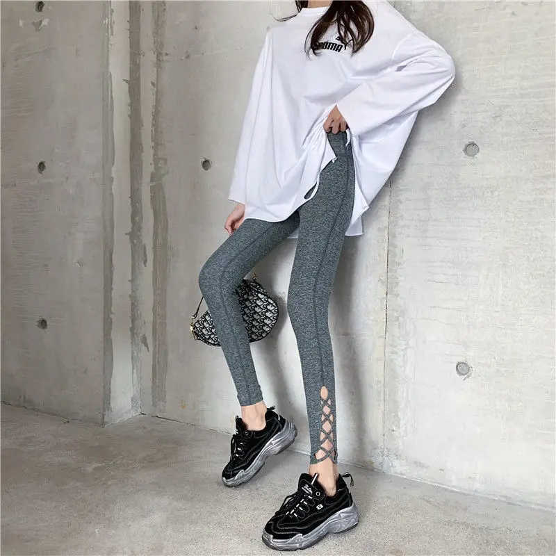 امرأة سوداء الرياضة طماق الترفيه شريط الطباعة الصوف مبطن Mujer تشكيل القرفصاء الأزرق هندسية صحية تمتد معزول