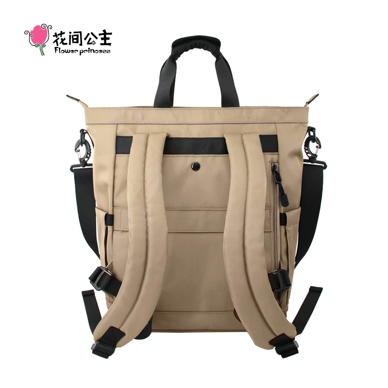 Flower Princess 2024 Original Women's Backpack Shoulder Crossbody Bag Multi Pocket Classification Outdoor Travel Large Backpack