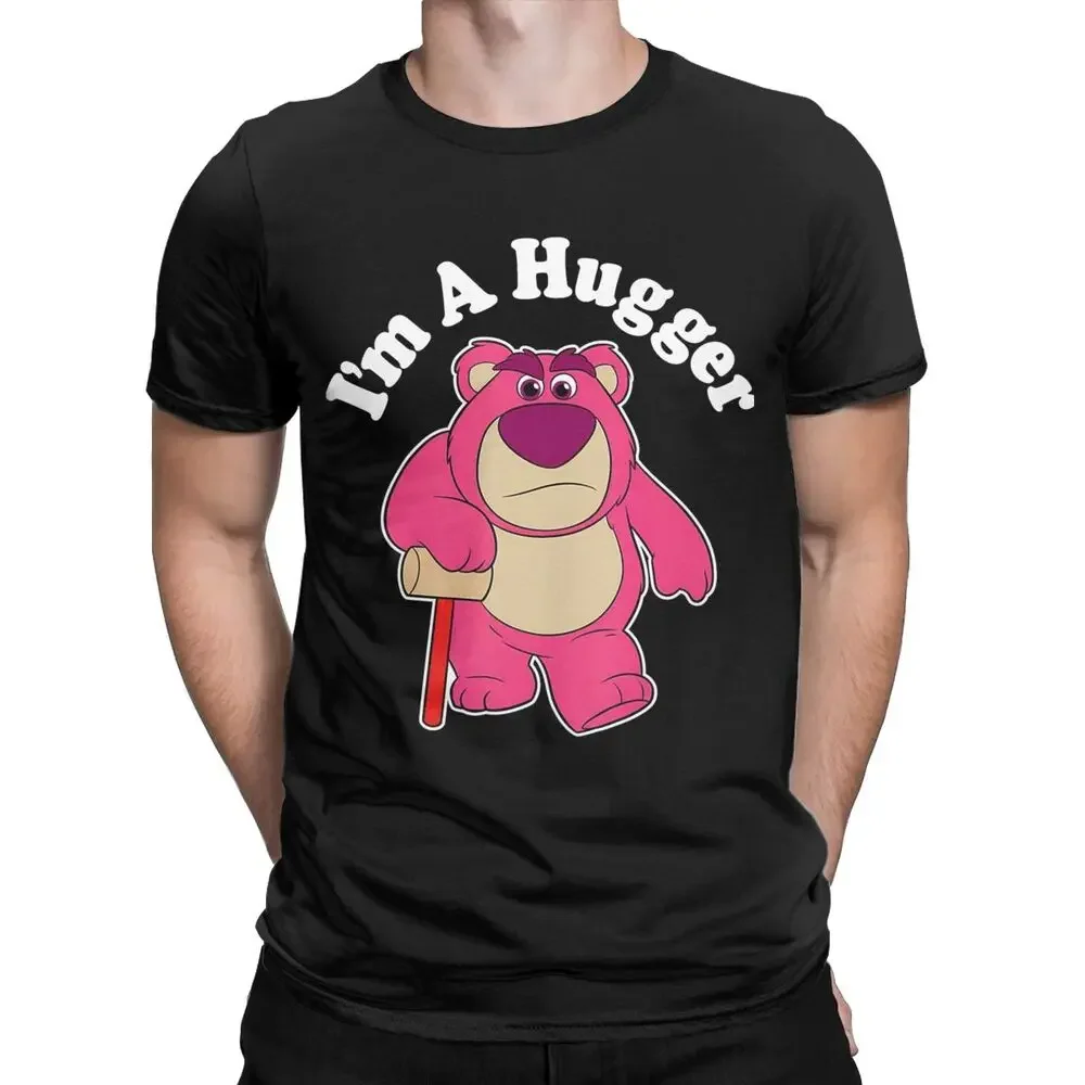 Vintage Toy Story Kids Movies Lotso T-Shirt Men Crew Neck Cotton T Shirt Short Sleeve Tees Original Clothes