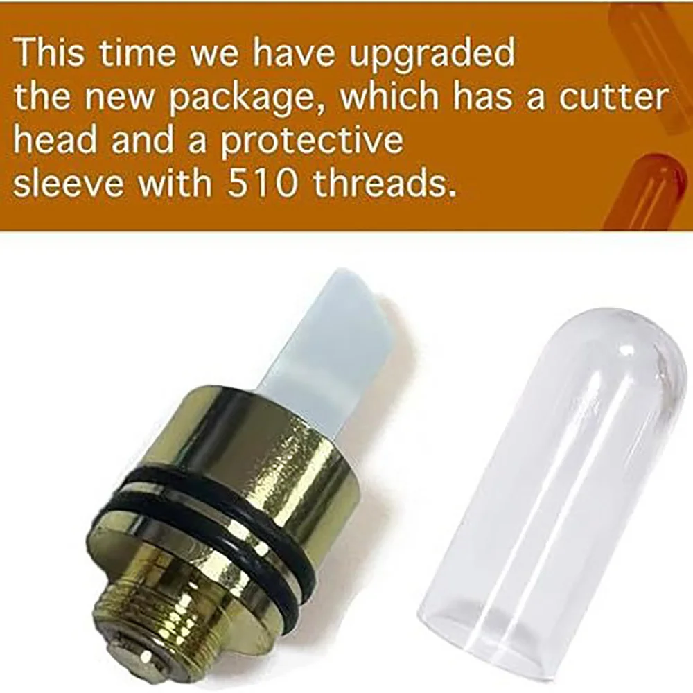 1 шт., 14 мм, наконечник горячего ножа, инструмент для загрузки, керамический нагрев, резка 510, резьба, золото, серебро, одинарный 510, наконечник горячего ножа, керамическое нагревание