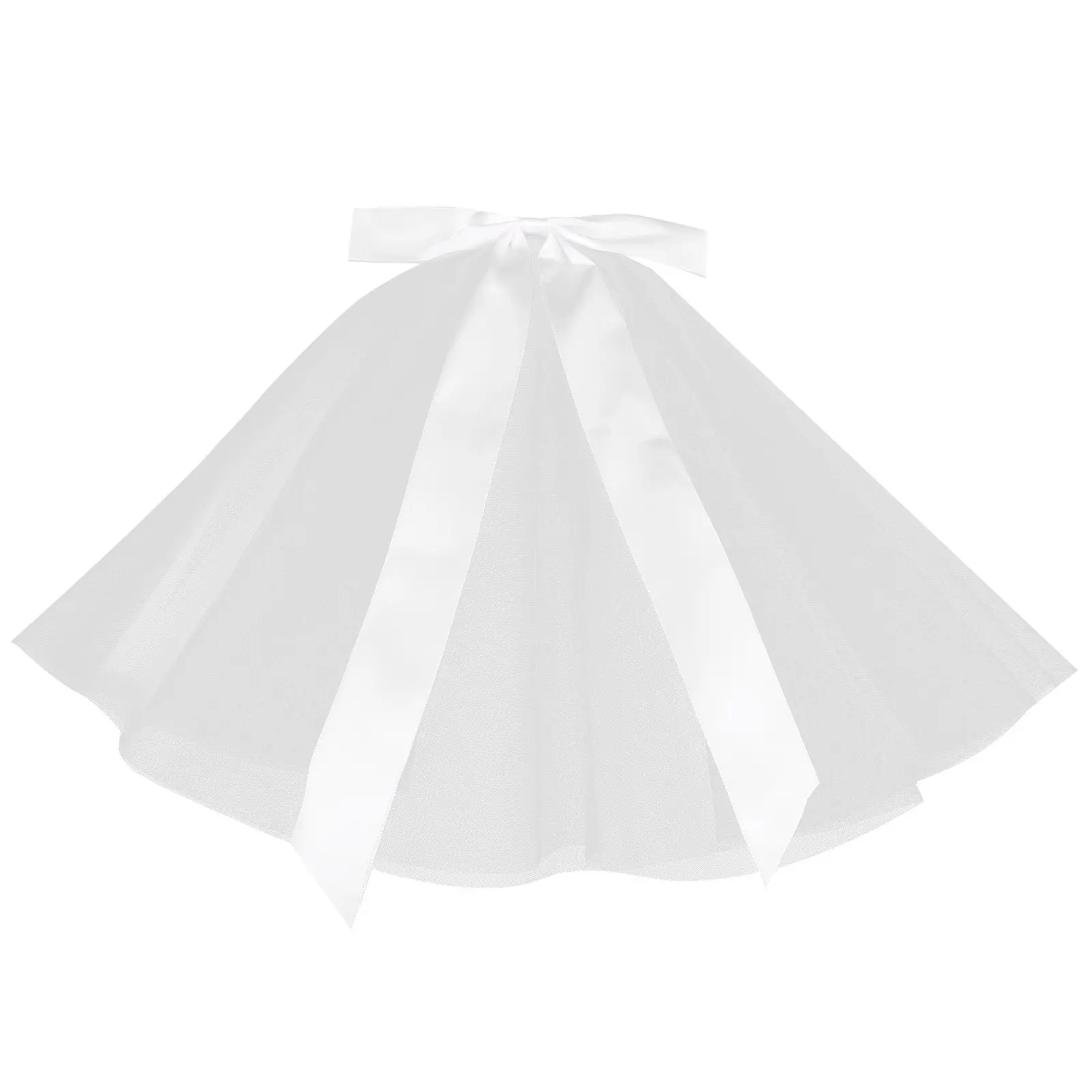 

Short Wedding Veil Bridal Hair Bow Veil White Bow Clip Bride Wedding Hair Accessories Bridesmaids Bachelorette Party Decorations