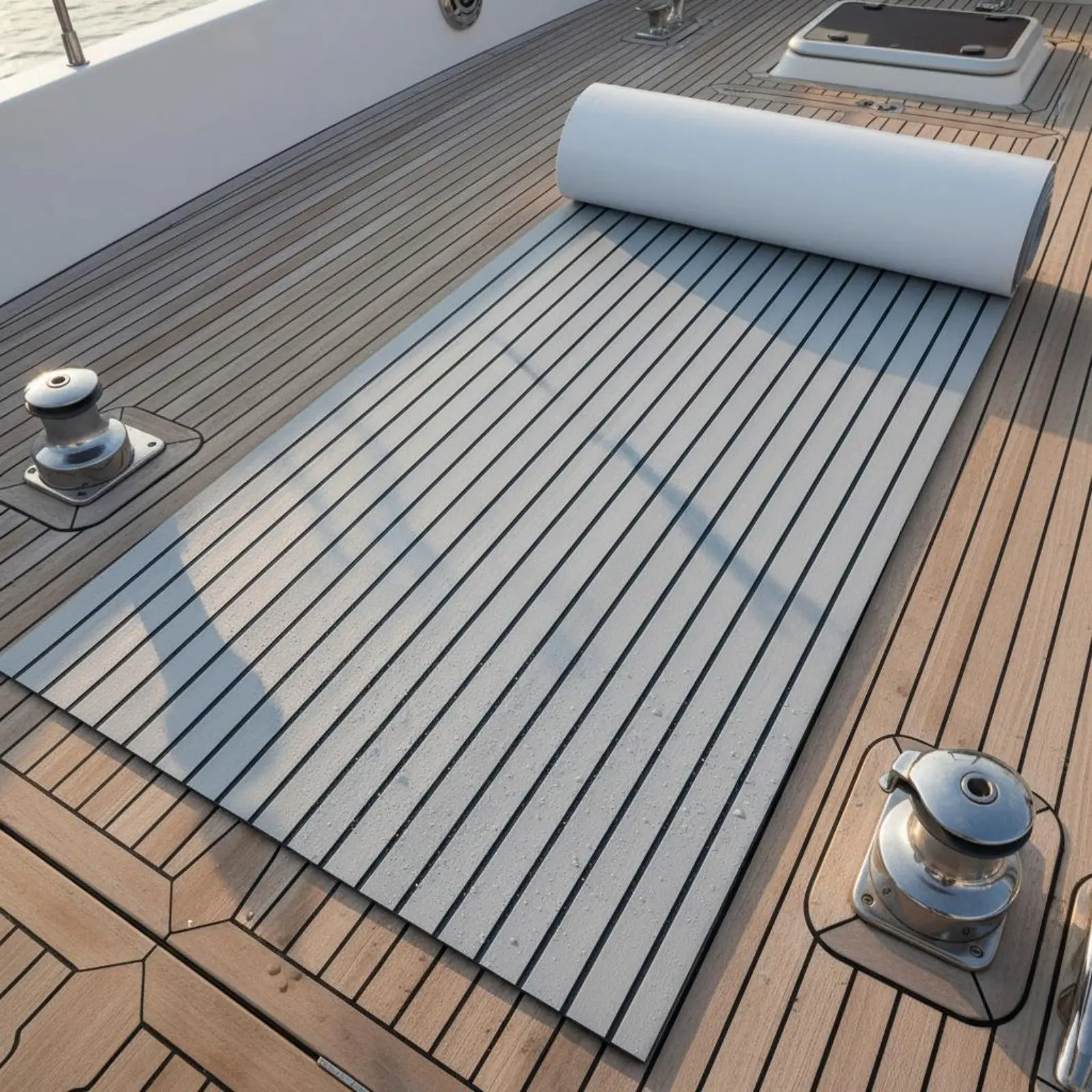 

Closed-Cell Foam Foam Boat Deck Covering Shock Absorbing Auto-Adhesive Deck Flooring Aquatic Grip Sheet 6mm Thick