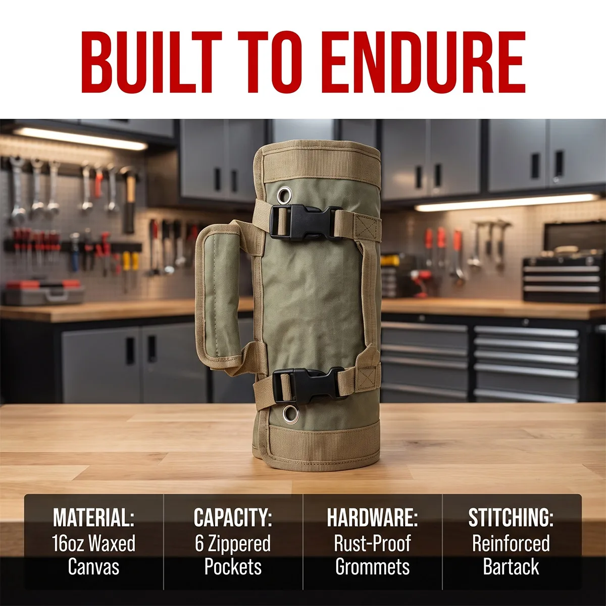 Multi‑Purpose Roll‑Up Tool Bag Professional Multi‑Pocket Hardware Pouch Portable Motorcycle Repair Small Tool Organizer Bag
