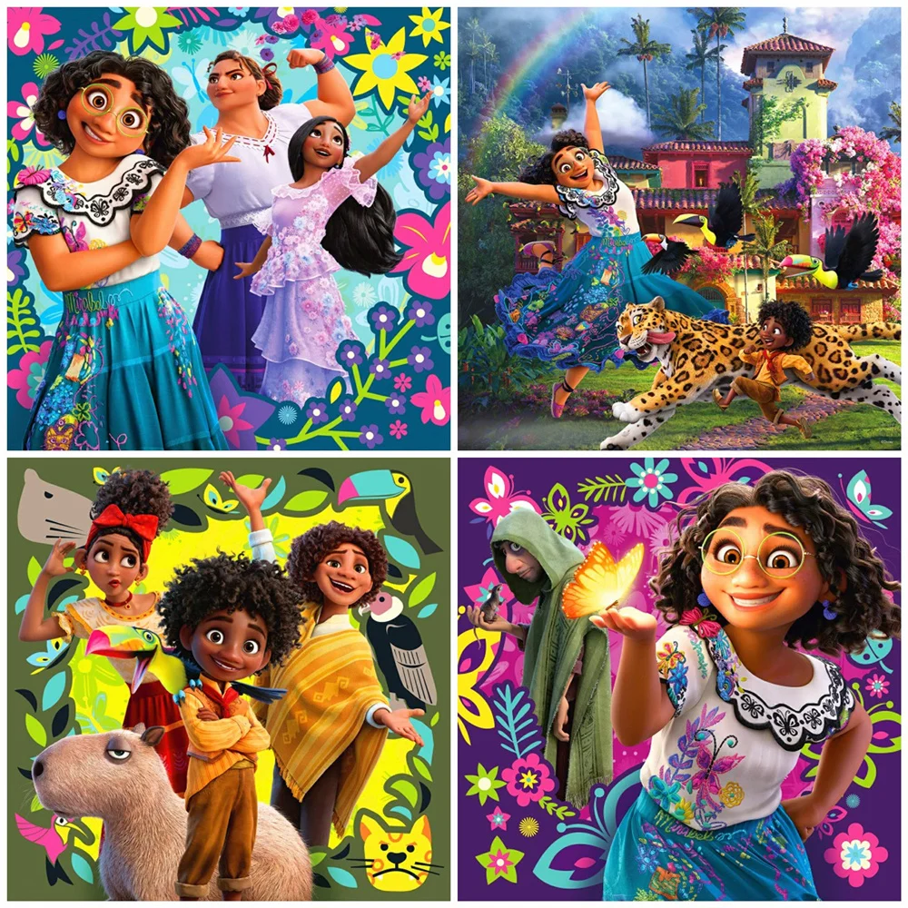 صورة ديزني غرزة أحجار الراين ، تطريز كرتون فسيفساء ، مثقاب مربع كامل ، ديكور منزلي ، بيع