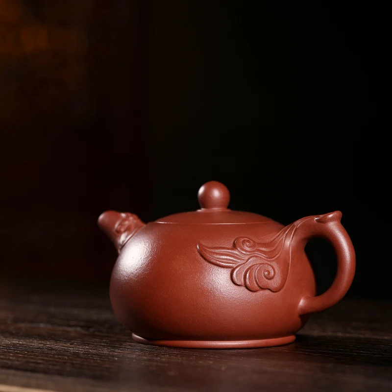 |Mingxiang Yixing purple clay pot pure handmade raw ore purple clay famous Kung Fu tea set teapot Xishi purple clay pot