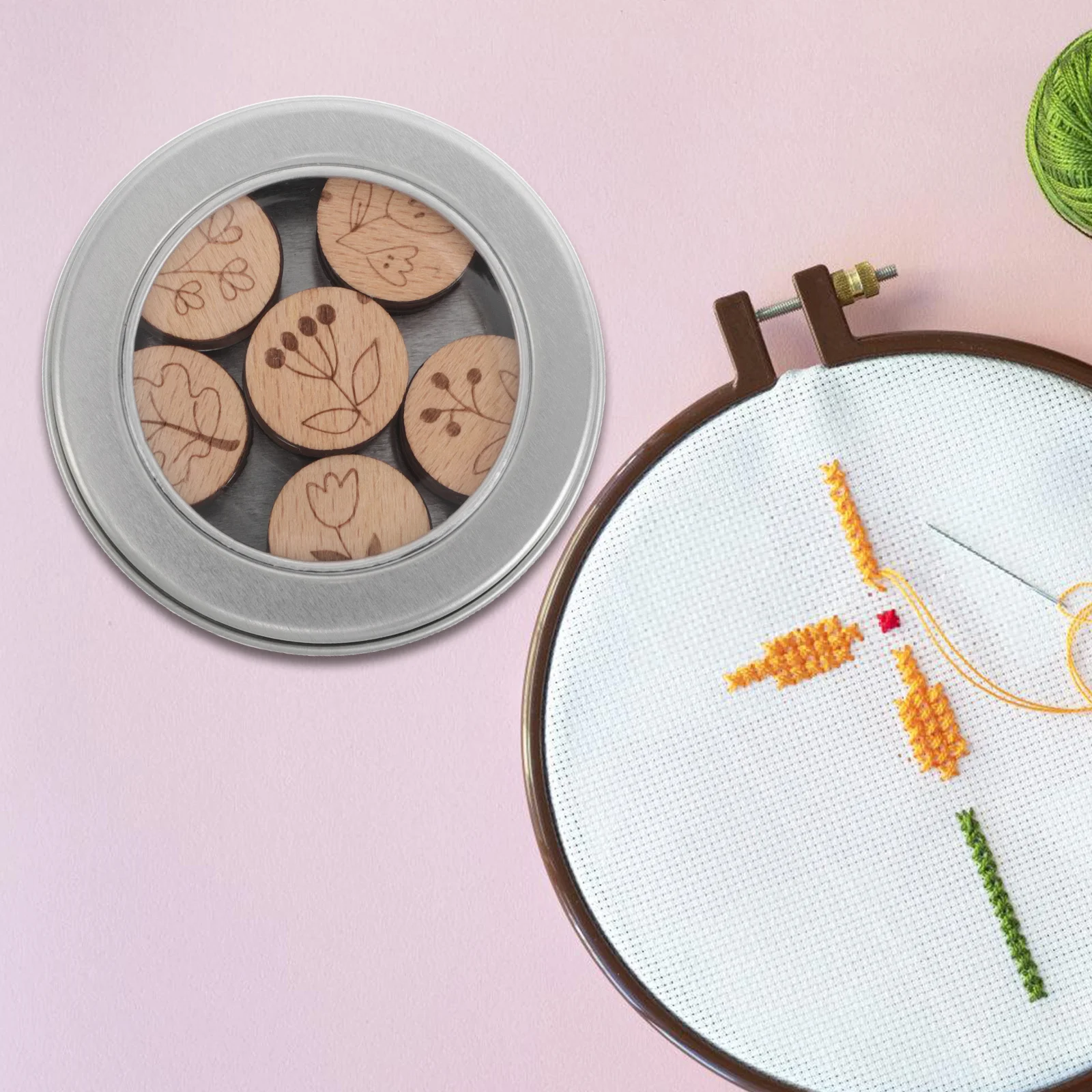 

6 Pcs Bobbin Empty Spools Bobbins Stand Embroidery Tool Thread Winder Organizer