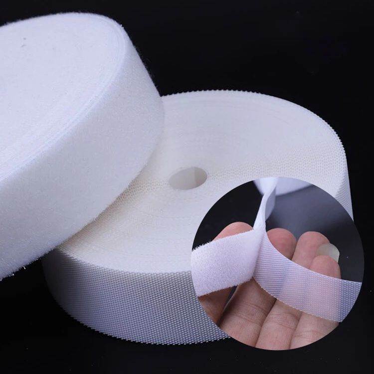 20/25/50mm Soft Baby Hook and loop Fastener Tape Safe Baby DIY Supplies Magic Tape Stickers for Sewing-on Accessories 50yards