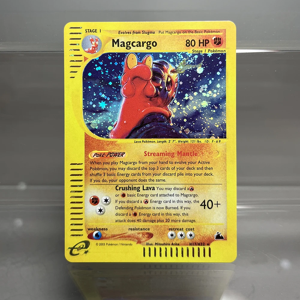 PKM-Karten Charizard Steelix Celebi Einzelfolienkarten Magneton Gengar Classic Game Collection Karten PTCG Proxy-Karten