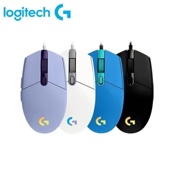 로지텍 G102 유선 게이밍 마우스, 레인보우 광학 효과 화면, PC, 맥 컴퓨터, 노트북 마우스용, 8000 DPI