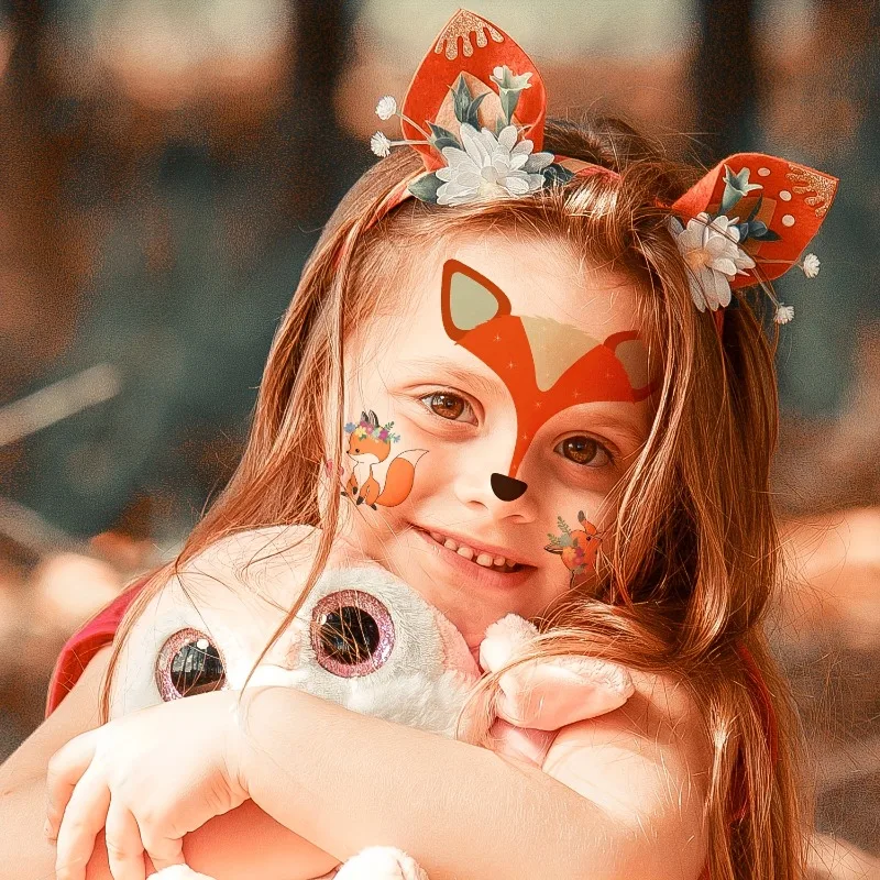 Temporary Facial Tattoo Stickers for Halloween Fun