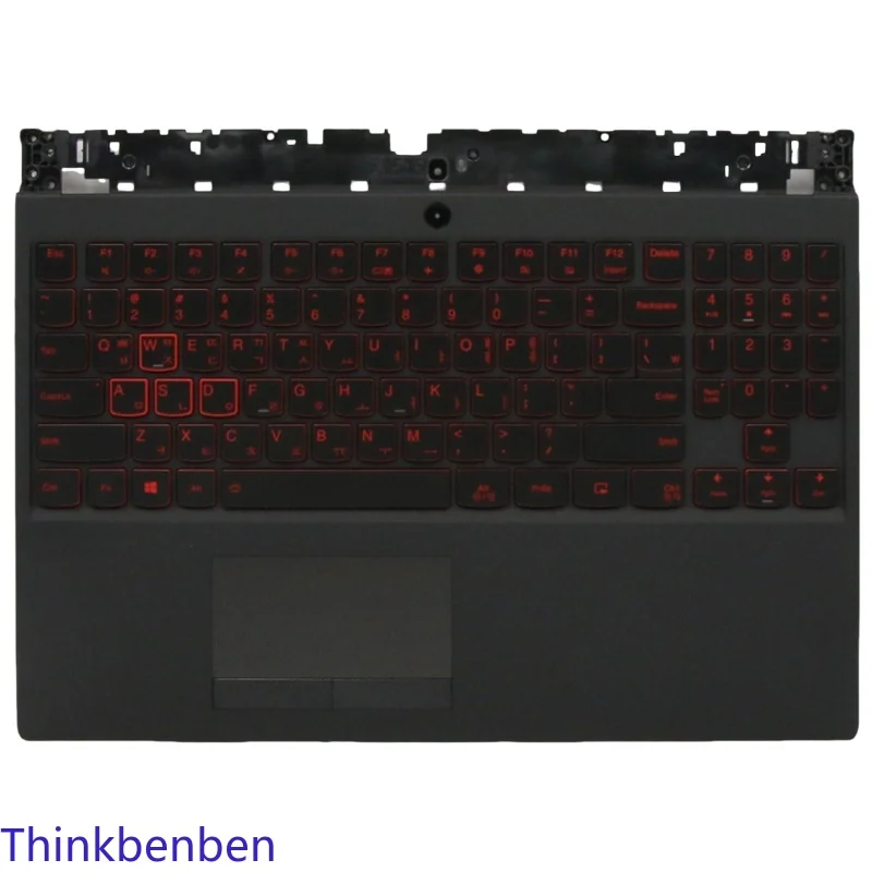 

KR Korean Black Keyboard Upper Case Palmrest Shell Cover For Lenovo Legion Y540 15 15IRH Y7000 2019 PG0 5CB0U43756