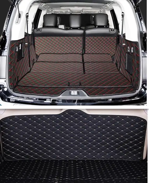 

Хорошее качество, полный комплект автомобильных ковриков в багажник, коврик на заднюю дверь для Nissan Patrol Y62 2024-2011 7, 8-местный коврик для багажника, чехол для багажника