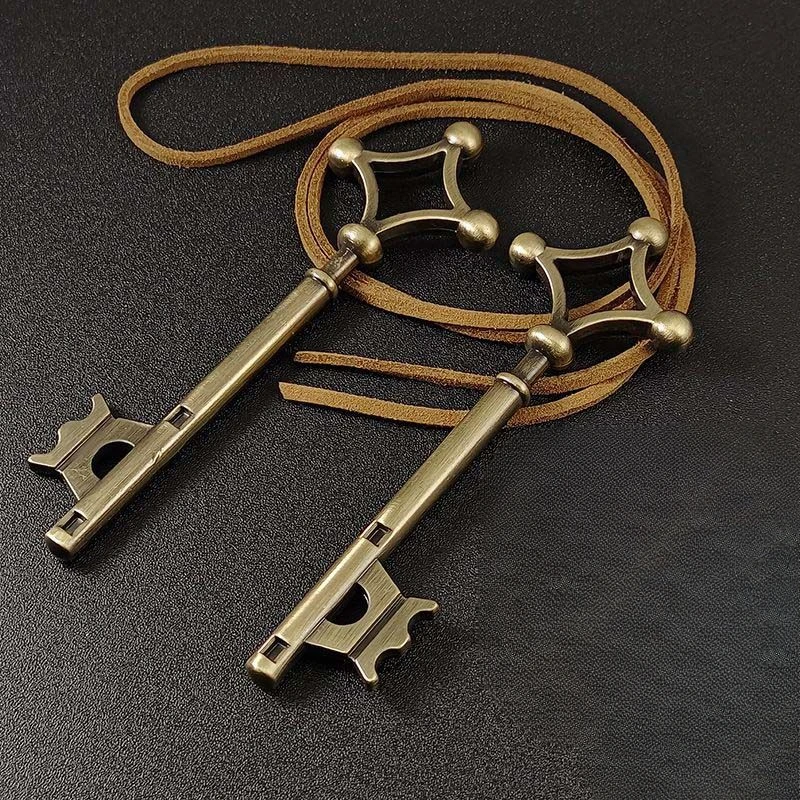 Eren Jaeger Mikasa Ackerman Armin Arlert Animation Derivatives Same Type Key Pendant for Basement Cosplay Costumes DIY Props