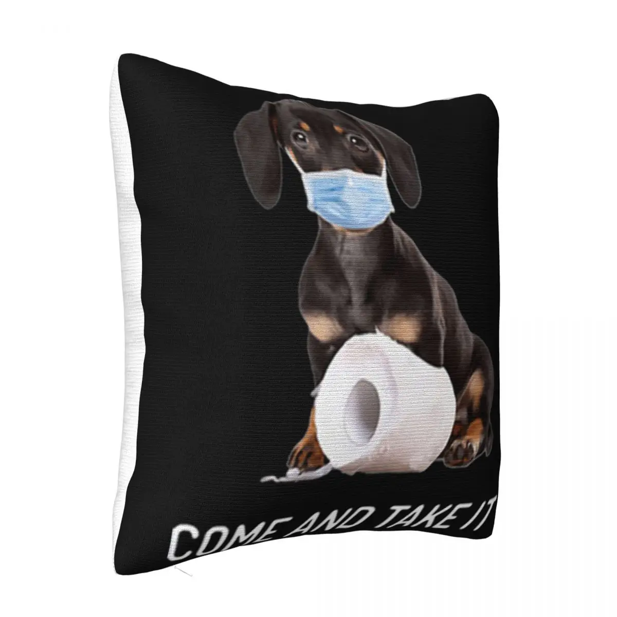 Dachshund Come And Take It Toilet Paper Streetwear Girl Creative Design Lowest Price Animal Pattern Sale Loose Pillow Case