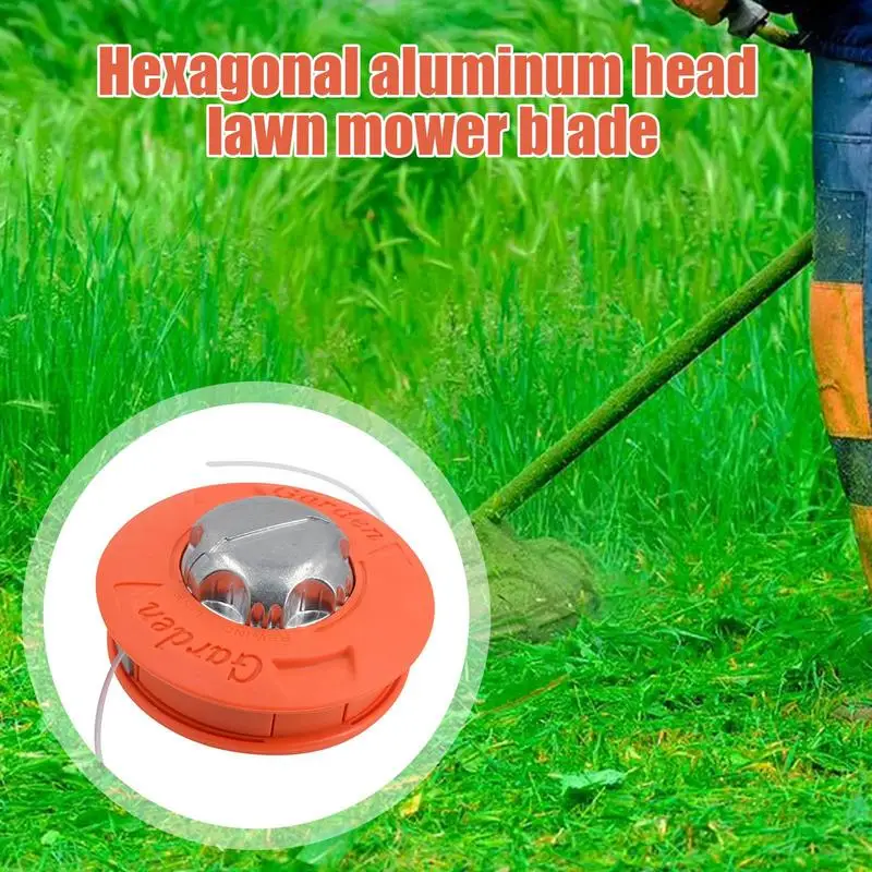 Portable Hexagonal Electric Weed Eater Heads Wear Resistant String Trimmer Replacement Multifunctional Garden Weed Removing